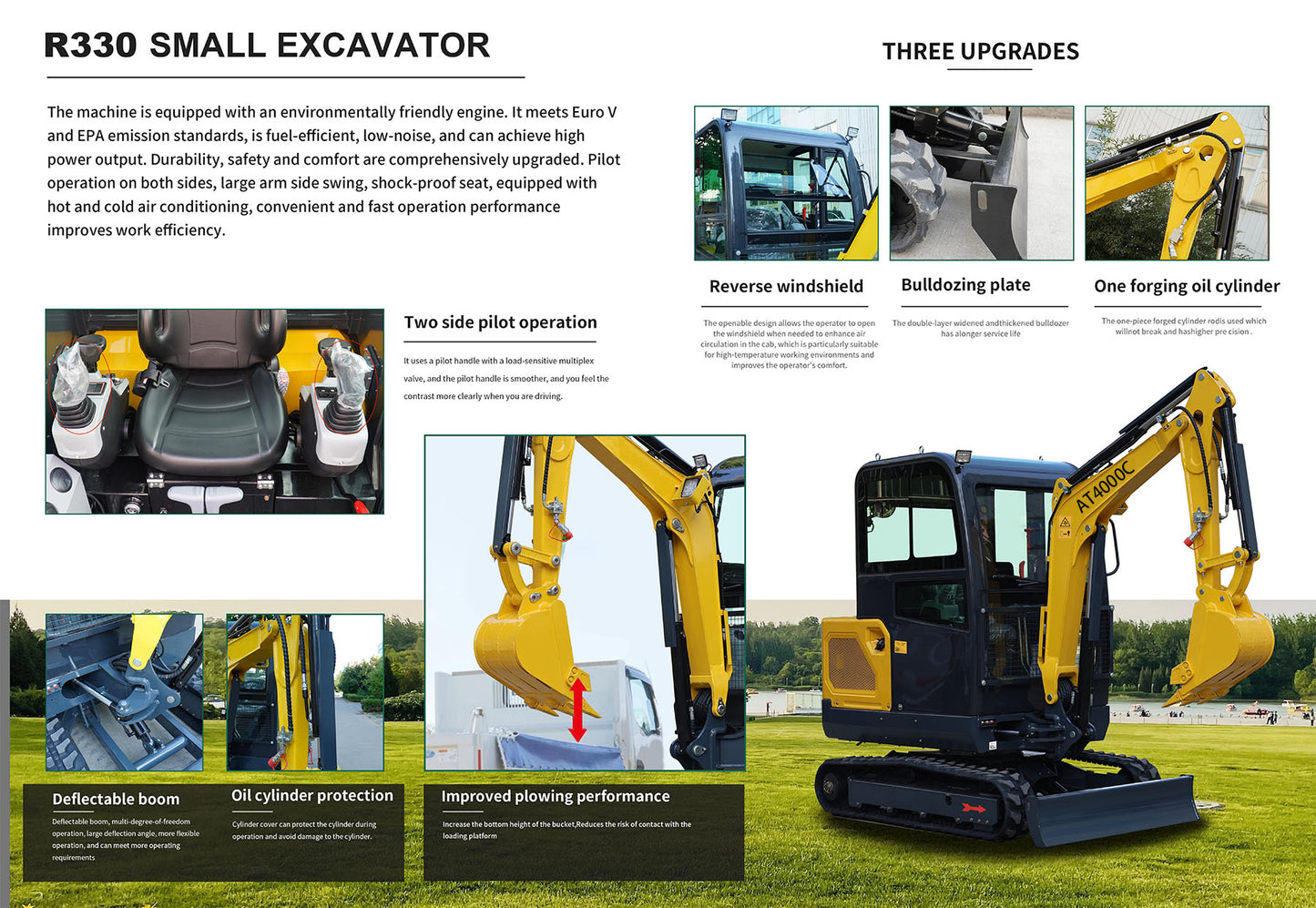 Free shipping - 4000 lbs small crawler excavator, Changchai engine, telescopic side swing, air conditioning, suitable for all terrain scenarios