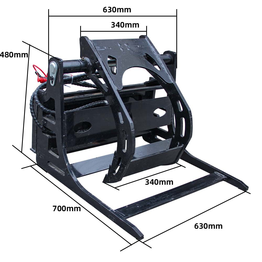 Grapple for mini skid steer loader