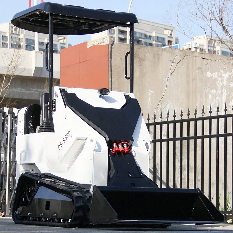 4000lbs Mini Excavator + 13.5HP Ride-on Skid Steer Loader