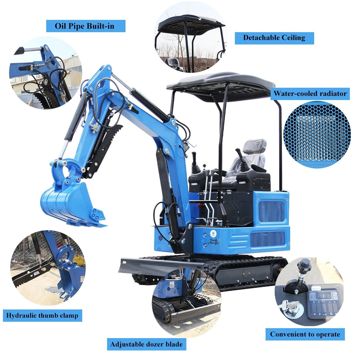 3600lbs Mini Excavator,Kubota Engine,US stock