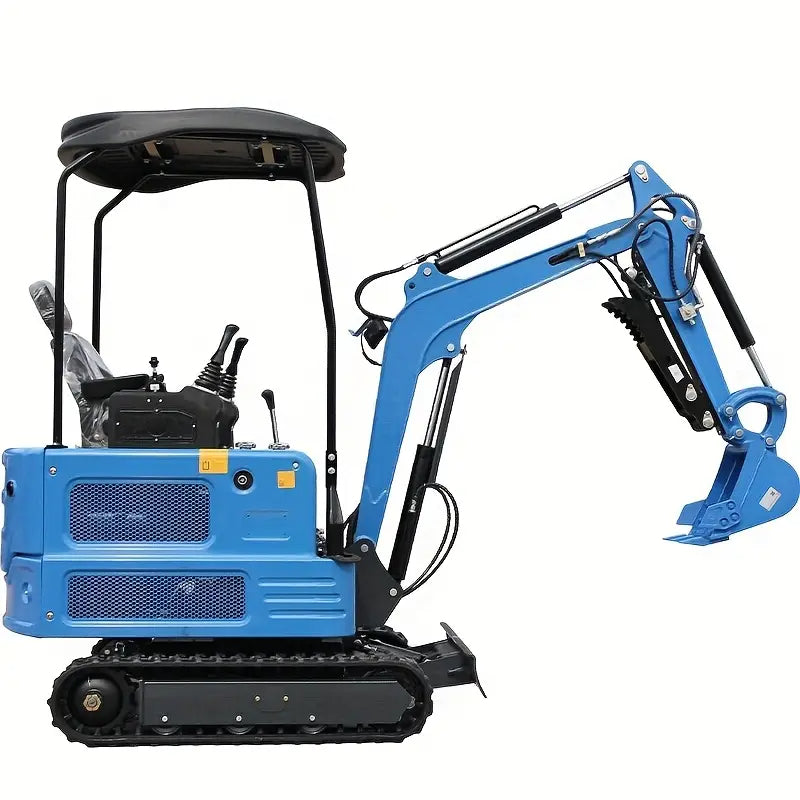 4000lbs Mini Excavator + 13.5HP Ride-on Skid Steer Loader