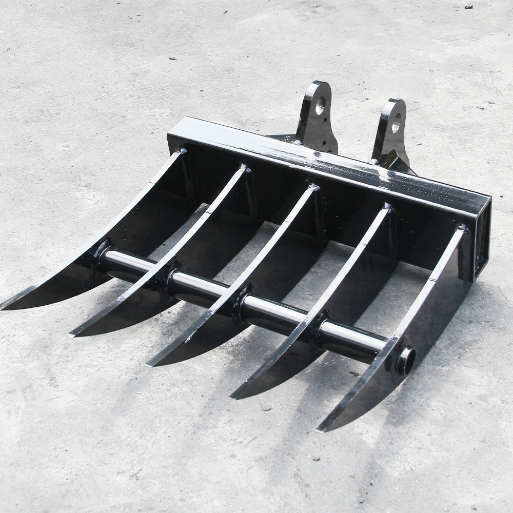 Five-teeth Rake for 1-1.4ton mini excavator with Pins