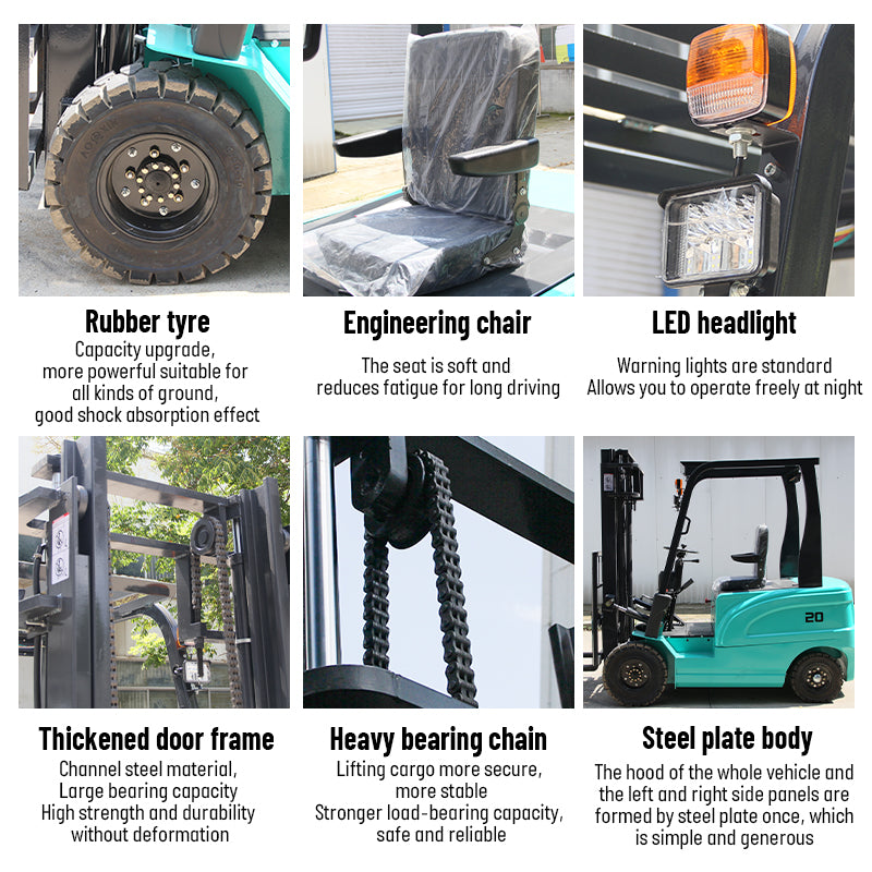2.5Ton Electric Forklift Rated Capacity Lifter Truck