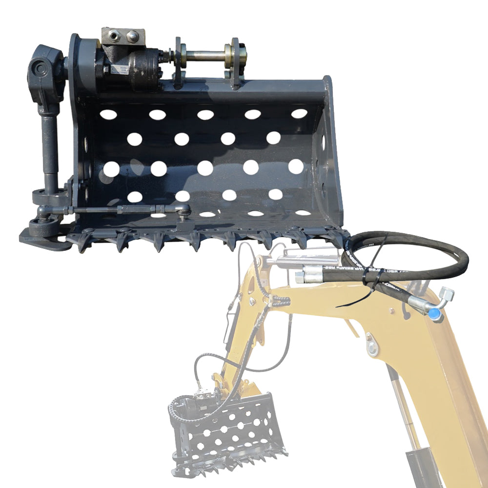 Mini Excavator Hydraulic Fence Mowing Bucket Pruning Bucket