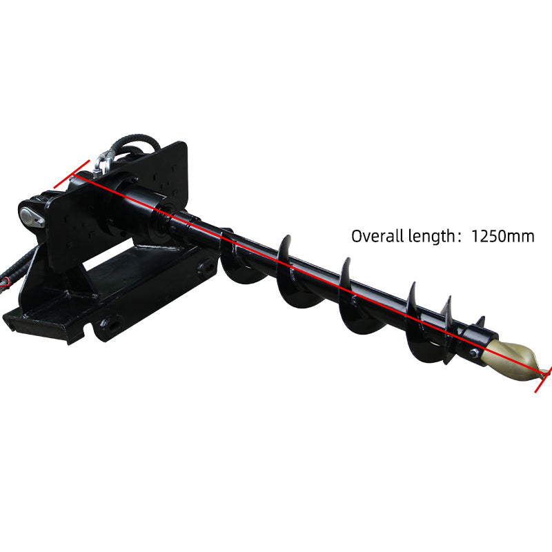 Auger for mini skid steer loader