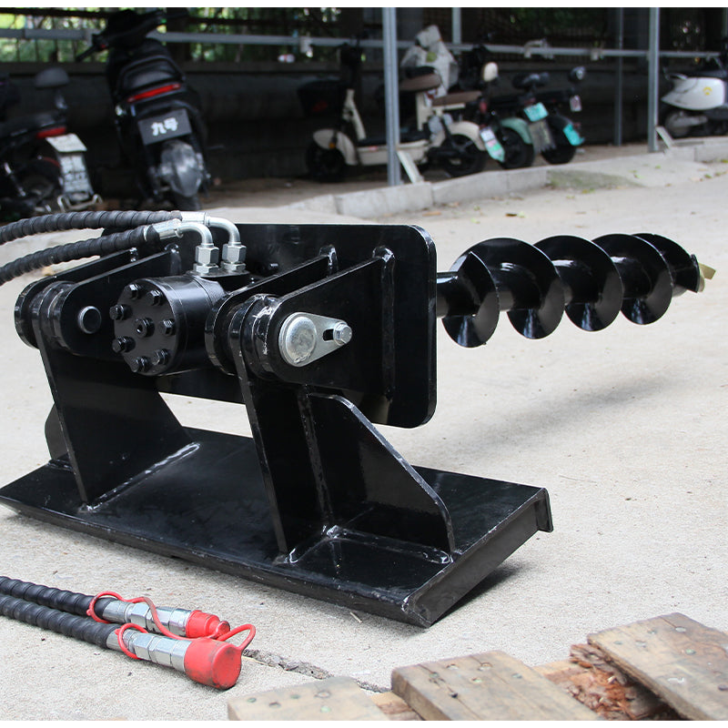 Auger for mini skid steer loader