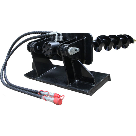 Auger for mini skid steer loader