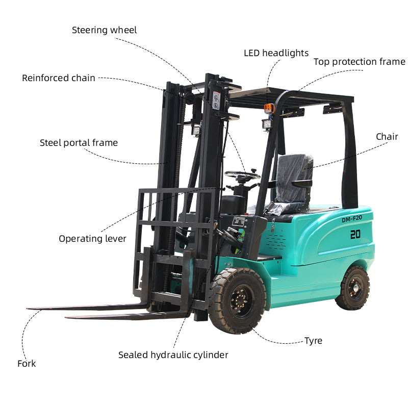 2.5Ton Electric Forklift Rated Capacity Lifter Truck