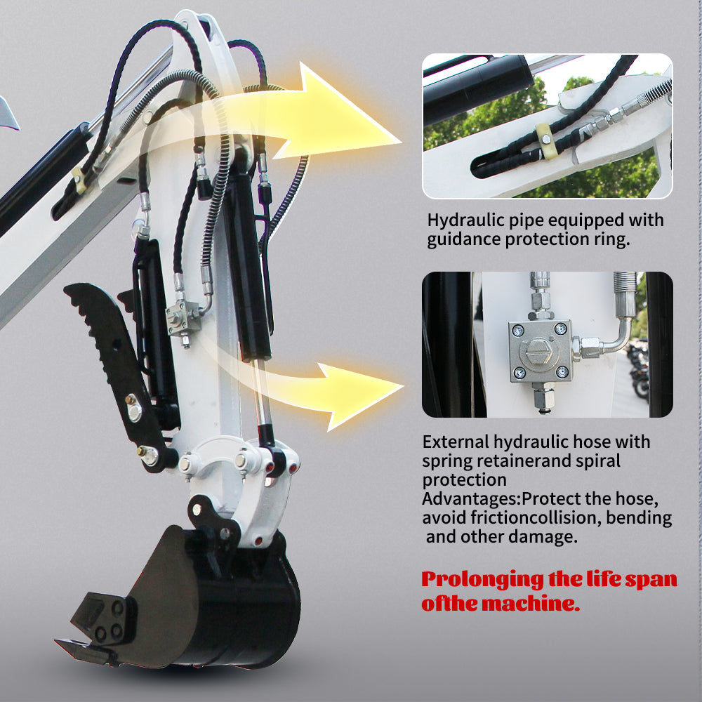 2000lbs Mini Excavator B&SEngine，US Stock