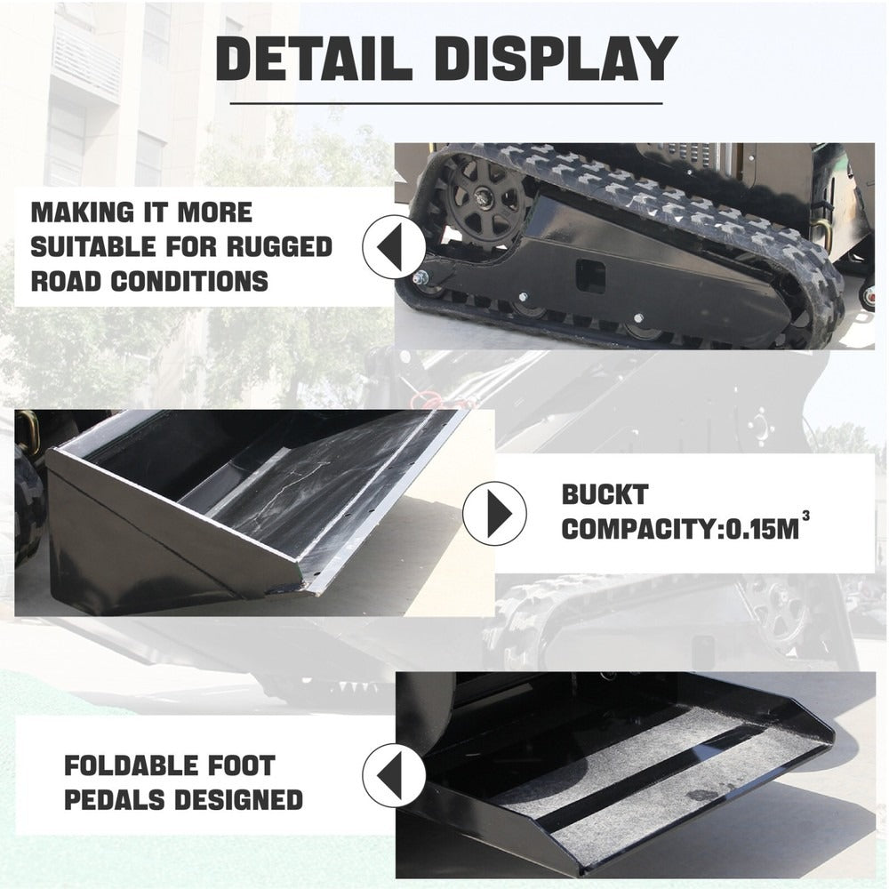 13.5HP Stand-0n Skid Steer Loader-Rato Engine