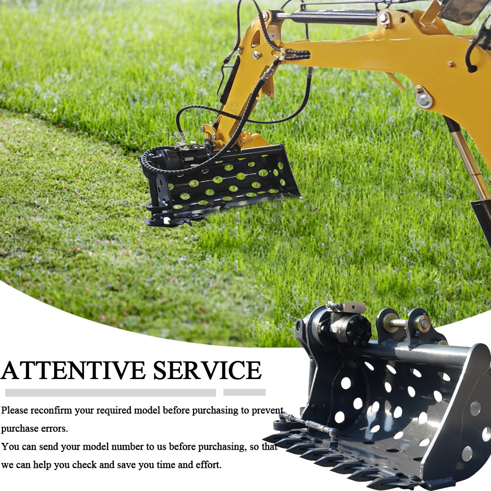 Mini Excavator Hydraulic Fence Mowing Bucket Pruning Bucket