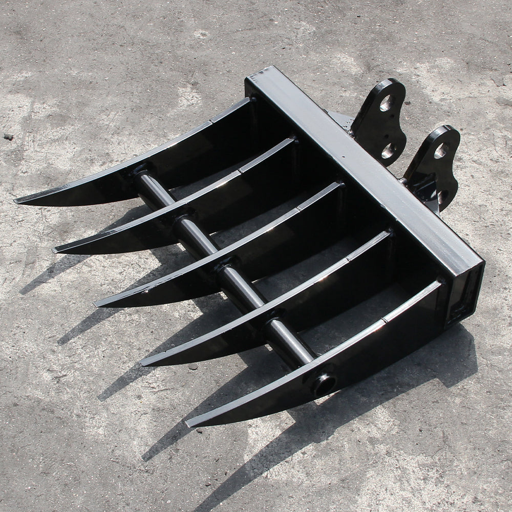 Five-teeth Rake for 1-1.4ton mini excavator with Pins