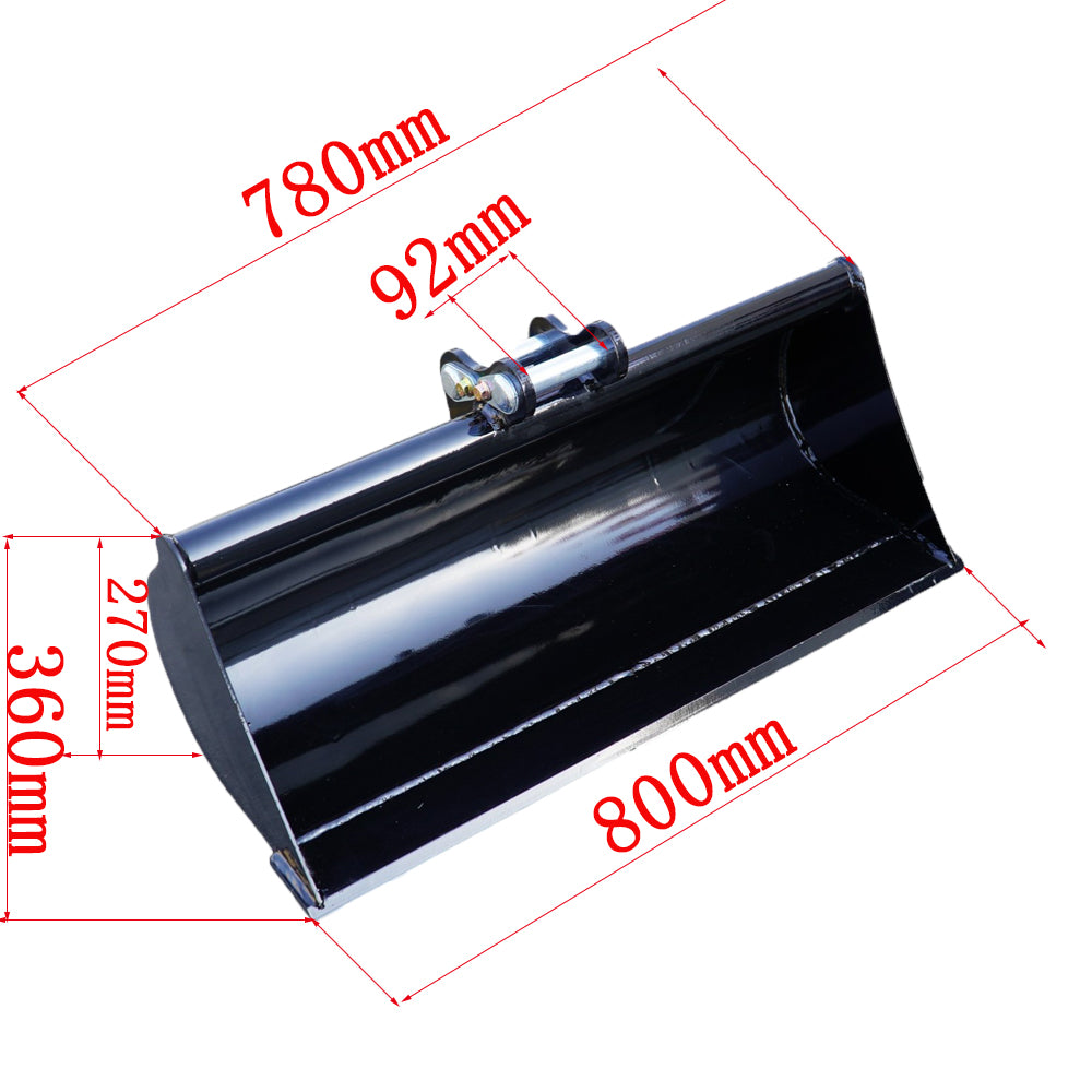800mm Mud bucket for 1 ton mini excavator
