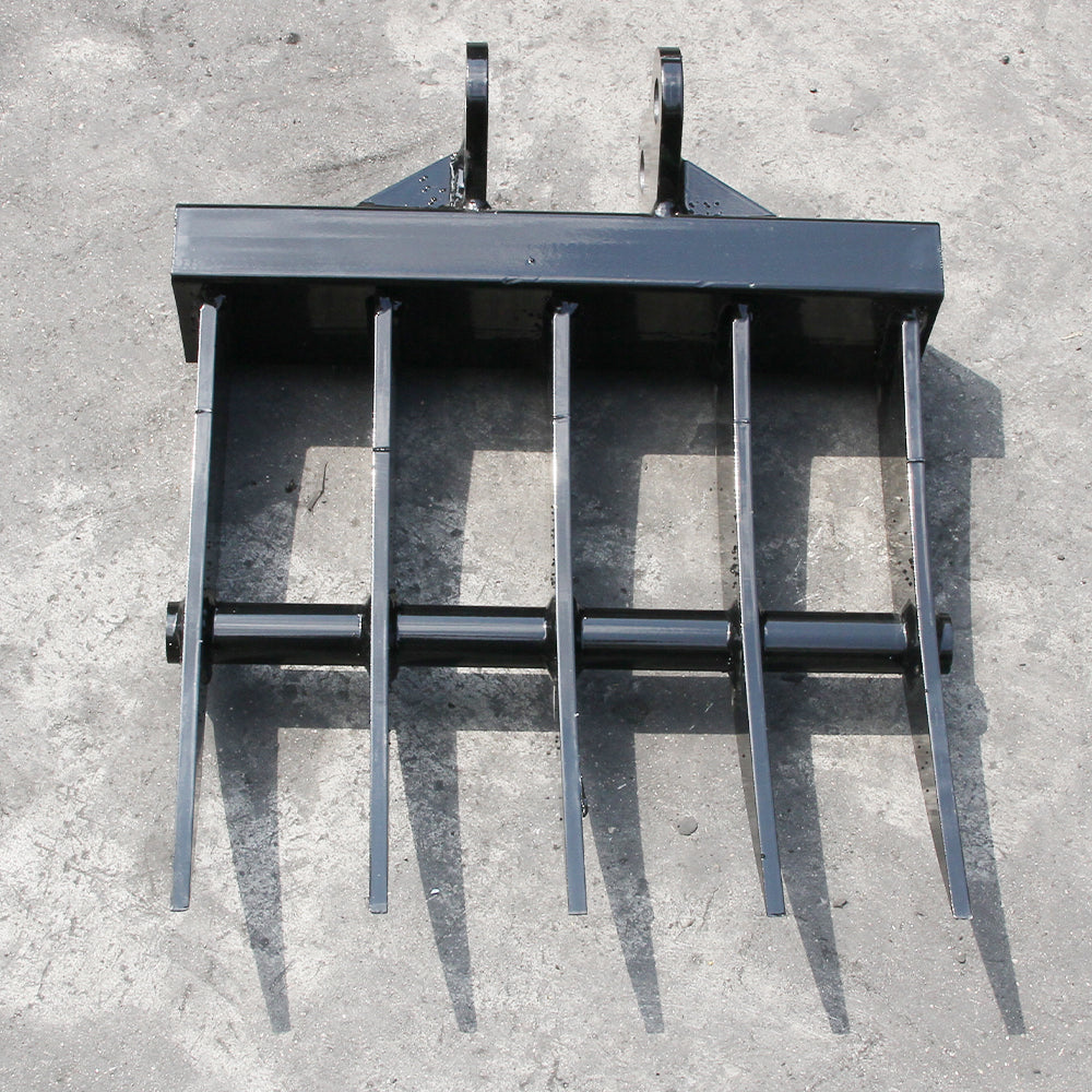 Five-teeth Rake for 1-1.4ton mini excavator with Pins