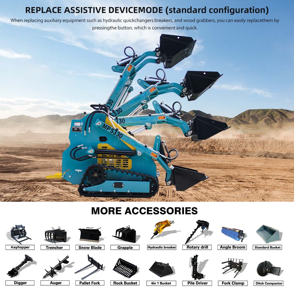 Grapple for mini skid steer loader