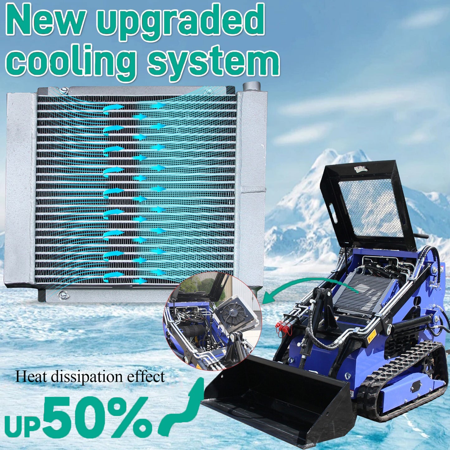 23HP Stand-on Skid Steer Loader,Rato Engine